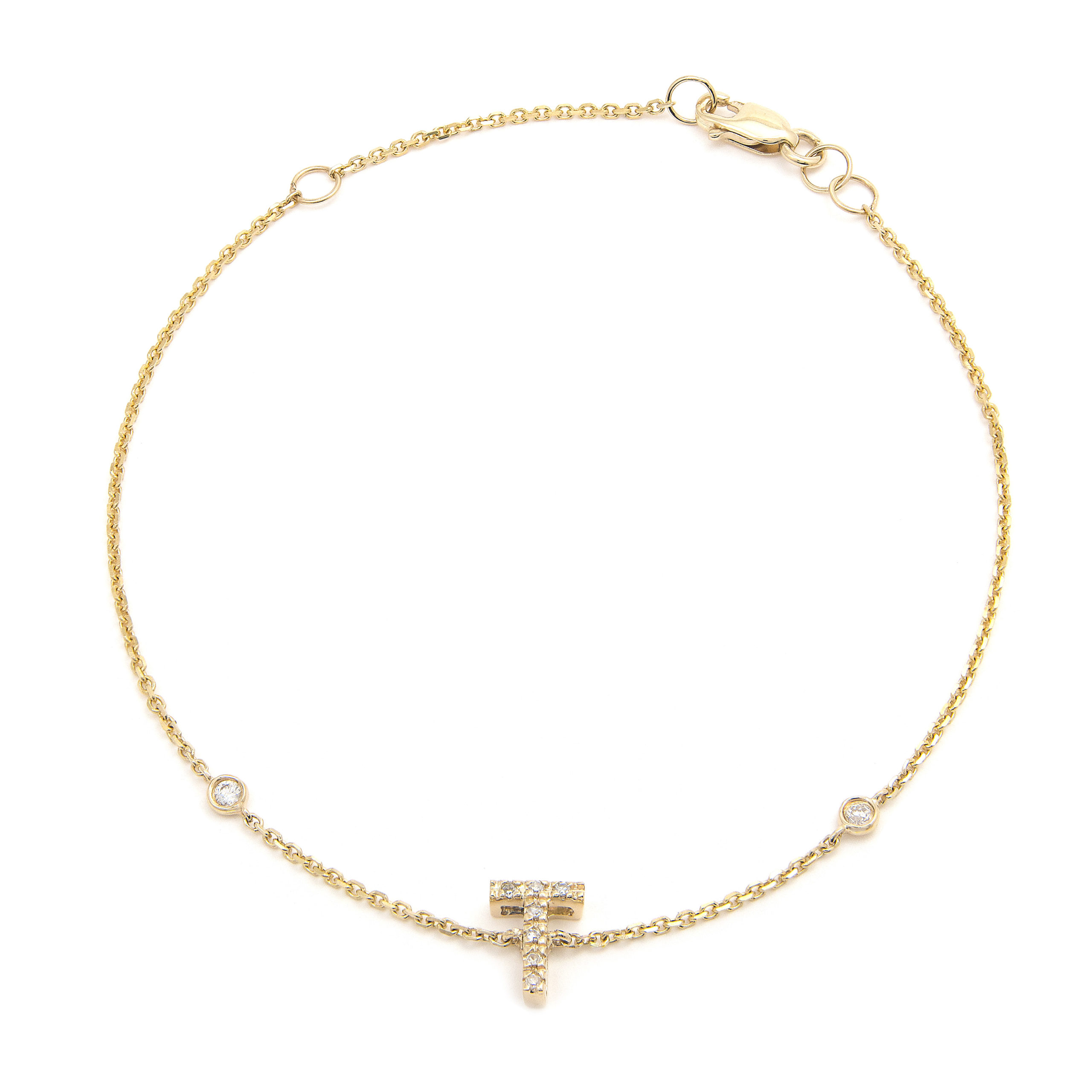 Buy Pipa Bella by Nykaa Fashion Gold Heart Multicolor V Initial Bracelet  Online