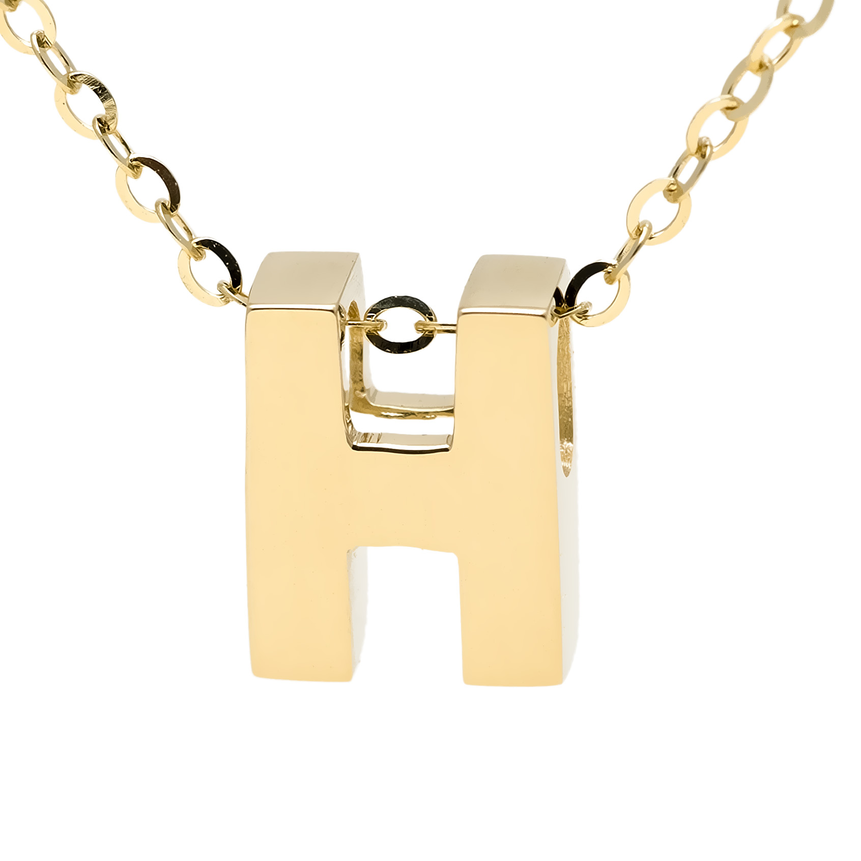 14K Gold Initial Necklace