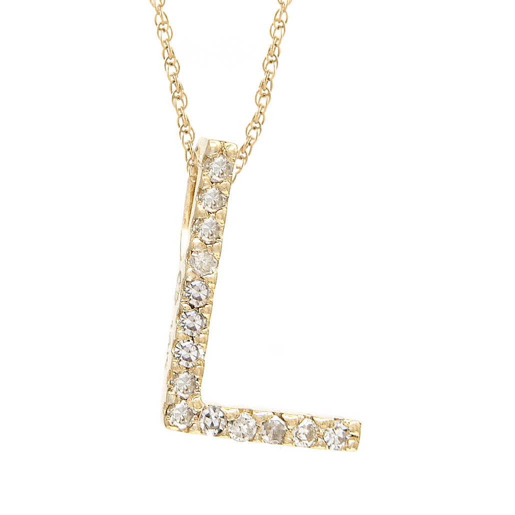 Fancy Initial Necklace - Letter L : Clothing, Shoes & Jewelry - Amazon.com