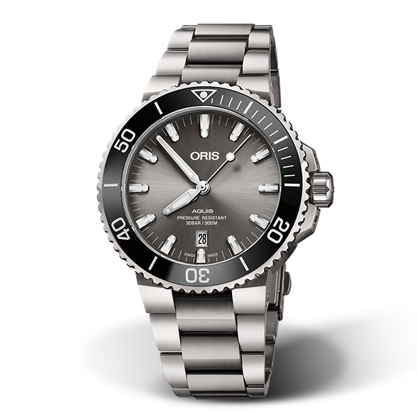 01 733 7730 7153-07 8 24 15PEB — Oris Aquis Titanium Date