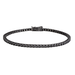 18kt white gold with black diamond bracelet