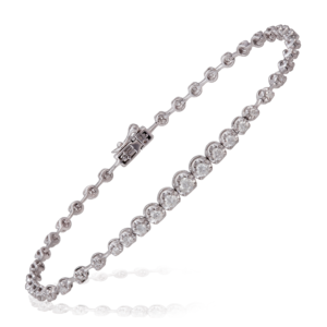 18kt white gold diamond bracelet