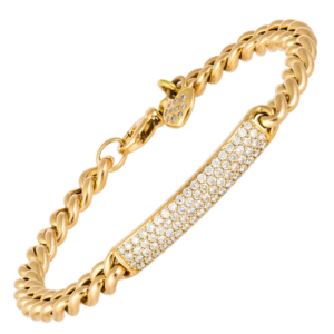 18kt yellow gold diamond bracelet