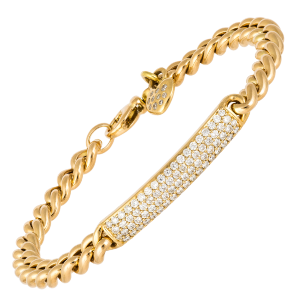 18kt yellow gold diamond bracelet