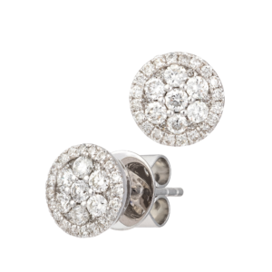 18kt white gold diamond earrings