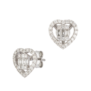 18kt white gold diamond earrings