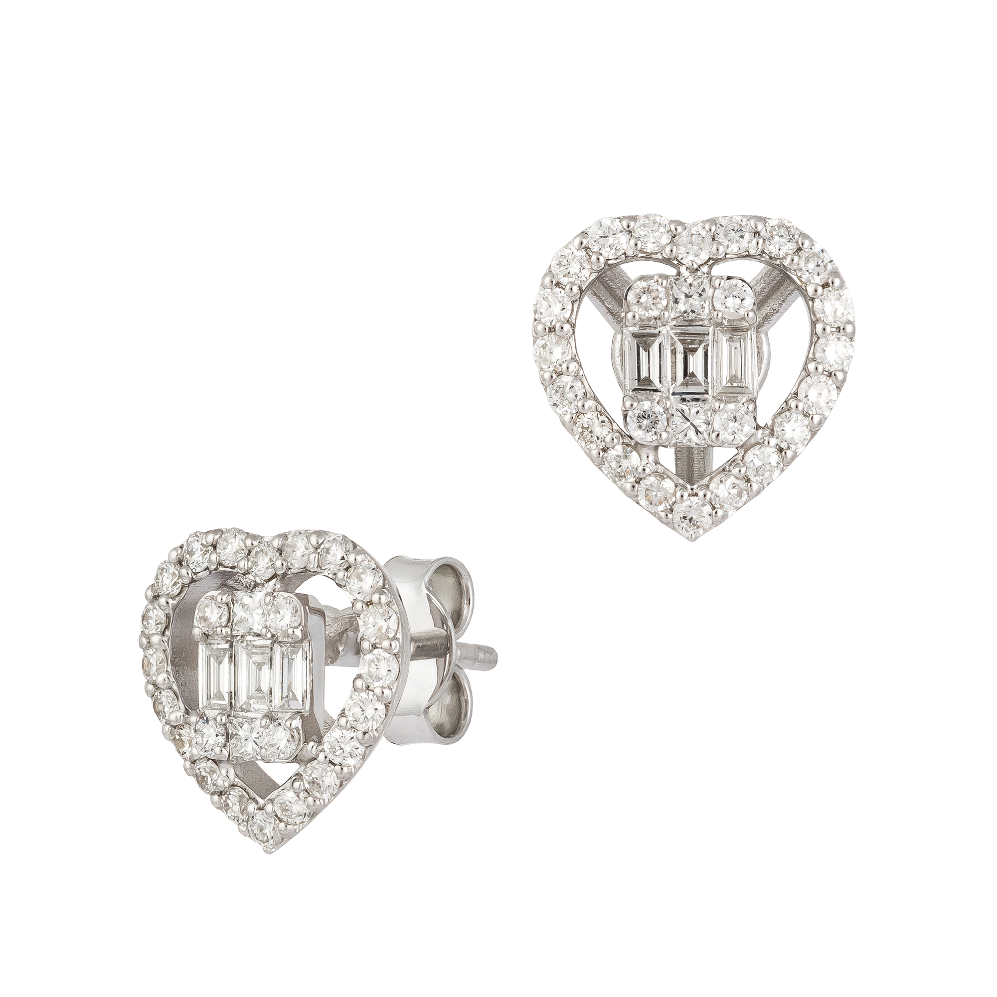 18kt white gold diamond earrings ⁠— AE2523 - Jewels In Paradise