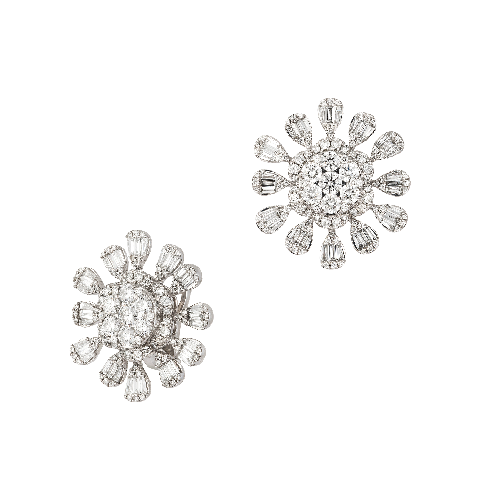 18kt white gold diamond earrings ⁠— AE2547 - Jewels In Paradise