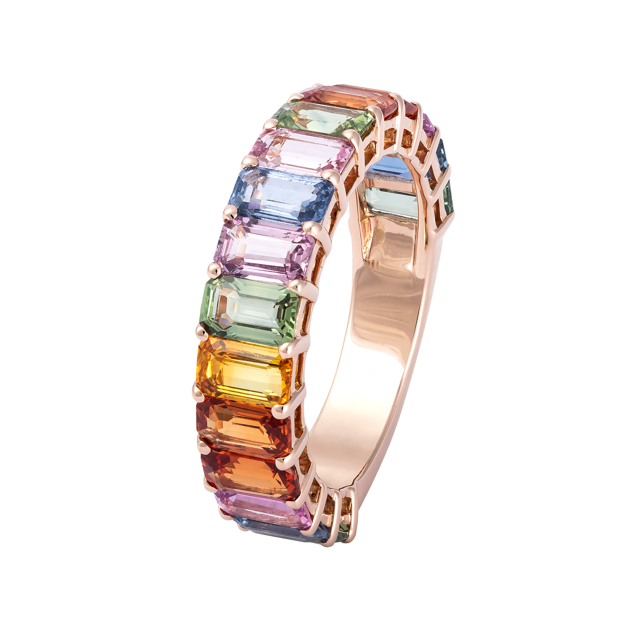 Womens Multi Color Stone 18K Gold Over Silver Infinity Cluster Cocktail Ring  - JCPenney