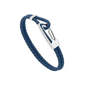 11855468 — Montblanc Bracelet, Carabiner, Steel, Blue-Blu, 68