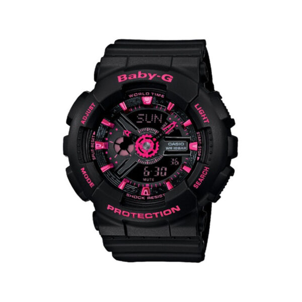 BA-111-1ACR – Baby G Analog Digital Ladies Watch