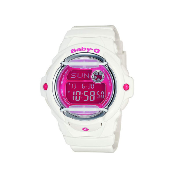 BG-169R-7ACR – Baby G White With Pink Face Ladies Watch